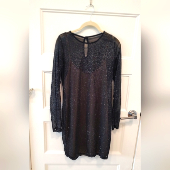 🆕Forever 21 Sparklingly Sheer Minidress - Picture 1 of 9